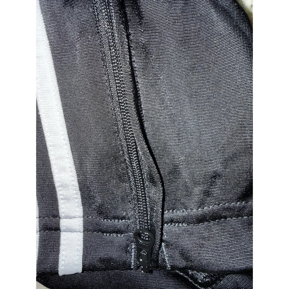Adidas Dazzle Climalite Swishy Pants Men's XL Black White Stripe Shiny Y2K Style